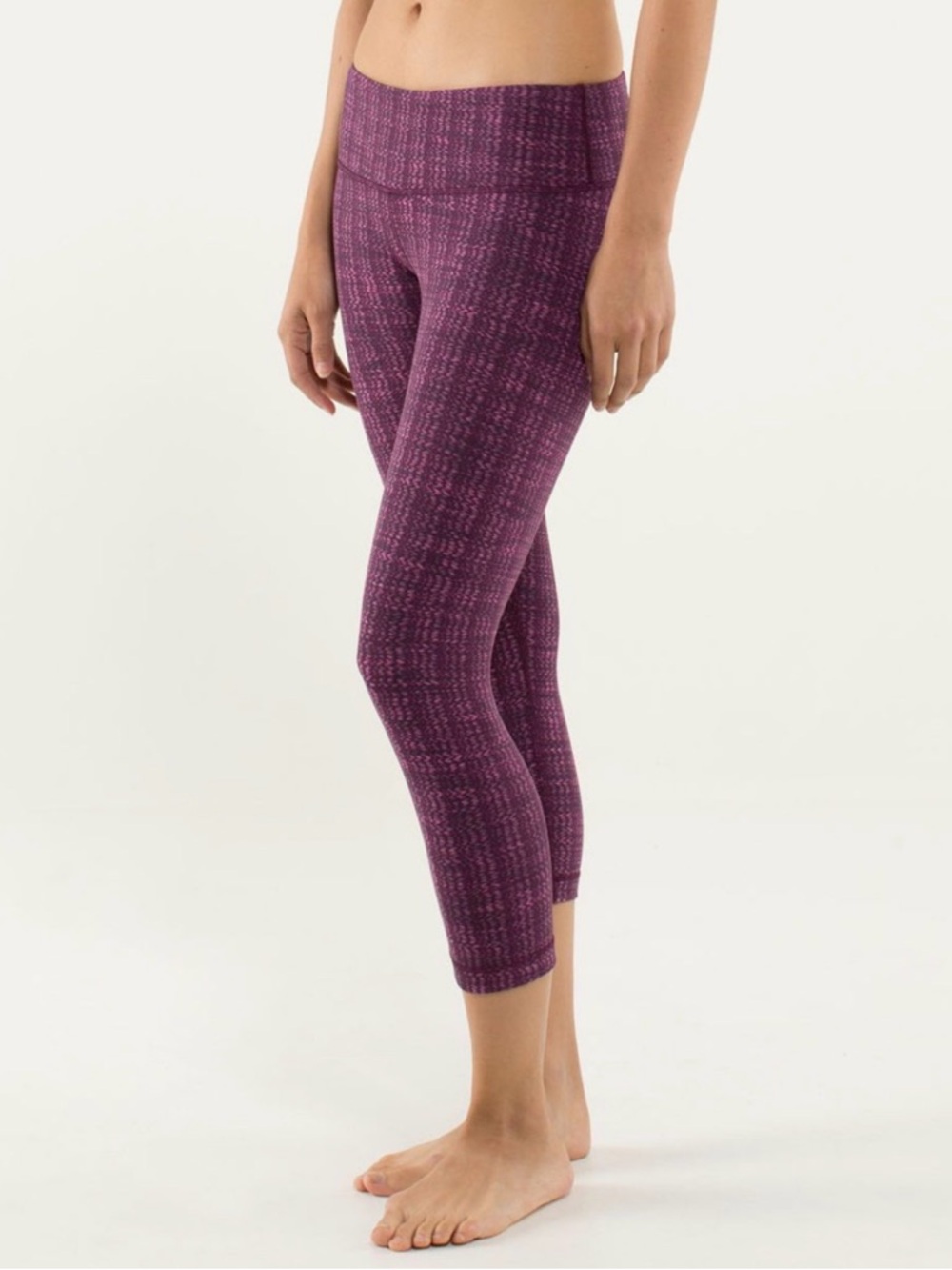 lululemon athletica wunder under ziggy wee August glo crop Capri Leggings